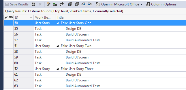 Adding Tasks to a User Story in Bulk with Excel 12